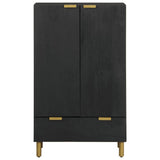 Highboard Black 60x33x100 cm Engineered Wood 4017678