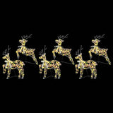 LED Reindeers with 180 LEDs 6 pcs Multicoulur PET 3399387