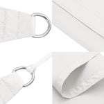 Sunshade Sail Oxford Fabric Square 5x5 m White 135251