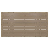 Garden Table Grey 120x70x66 cm Poly Rattan 316583