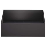 Garden Planter Black 100 x 100 x 30 cm Cold-rolled Steel 8005078