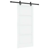 Sliding Door ORKDAL White 86 x 198.5 cm Solid Pine Wood 3333623