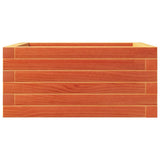 Garden Planter Wax Brown 50x50x23 cm Solid Wood Pine 847185