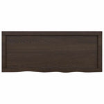 Bathroom Countertop Dark Brown 100x40x cm Treated Solid Wood 3156226