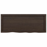 Bathroom Countertop Dark Brown 100x40x cm Treated Solid Wood 3156226