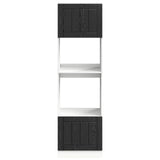 Oven Cabinet PORTO Black Oak 60 x 57 x 207 cm Engineered Wood 3417316