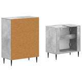 2 Piece Bathroom Cabinet Set HAARLEM Concrete Grey 3417615