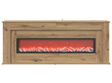 Fireplace with LED Strip Artisan Oak 130 x 20 x 69.5 cm 8021094