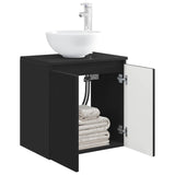 Wall-Mounted Sink Vanity Black 49.5 x 41 x 64.5 cm 890393