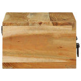 ZNTS Wall-mounted TV Cabinet 60x30x19 cm Solid Wood Acacia 4017460