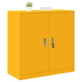Storage Cabinet Mustard Yellow 90 x 40 x 90 cm Steel 891643