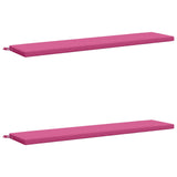 2-Piece Bench Cushions SOEST 2 pcs 100% Polyester Pink 949187