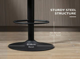 Adjustable Swivel Bar Stools Set of 2, Barstools with Footrest and Backrest, Steel Frame Gas Lift, T3398P343071