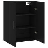 Wall Mounted Cabinet Black 69.5x34x90 cm 828445