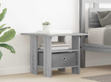 Bedside Table 2 pcs Grey Sonoma 41 x 40 x 45 cm Engineered Wood 8000431