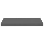 ZNTS Floating Wall Shelves 4 pcs High Gloss Grey 60x23.5x3.8 cm MDF 323792
