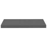 ZNTS Floating Wall Shelves 4 pcs High Gloss Grey 60x23.5x3.8 cm MDF 323792