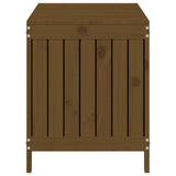 Garden Storage Box Honey Brown 115x49x60 cm Solid Wood Pine 823839