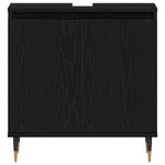 Bathroom Furniture Set 3 pcs Black Oak 30 x 30 x 190 cm 3333098