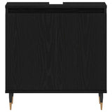Bathroom Furniture Set 3 pcs Black Oak 30 x 30 x 190 cm 3333098