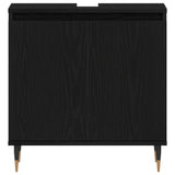 Bathroom Sink Cabinet Black Oak 58 x 33 x 60 cm Engineered Wood 862887