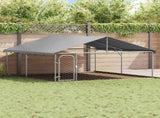 Outdoor Dog Kennel with Roof 300x300x150 cm 171501