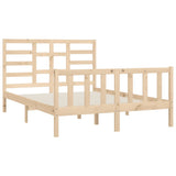 Bed Frame without Mattress 140x200 cm Solid Wood Pine 3107613