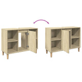 Bathroom Cabinet Sonoma Oak 80x33x60 cm Engineered Wood 857131