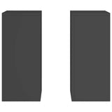 Plant Stand 2 pcs Black 24 x 24 x 55 cm Steel 865813