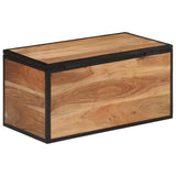 Storage Box 60x30x30 cm Solid Wood Acacia and Iron 372752