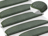 Self-adhesive Stair Mats 15 pcs Dark Green 80 x 24.5 x 3.5 cm 42038643
