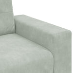 Sofa Set with Cushion 3 pcs Grey 221 x 78 x 80 cm Velvet 3324639