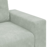 Sofa Set with Cushion 3 pcs Grey 221 x 78 x 80 cm Velvet 3324639