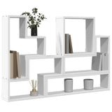 Wall Shelf White 96x12x64 cm Engineered Wood 840800