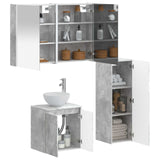 Bathroom Furniture Set 4 pcs Concrete Grey 3407426