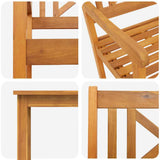 Garden Dining Set 7 pcs Brown Solid Acacia Wood 3375660