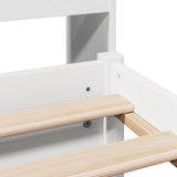 Bookcase Bed without Mattress White 90x190cm Single Solid Wood Pine 3322406