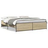 Bed Frame without Mattress Sonoma Oak 180x200 cm Super King 3279873
