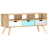 TV Cabinet 110x35x48 cm Solid Mango Wood 286484