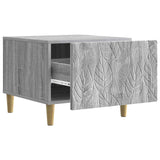 Coffee Table Grey Sonoma 50 x 49 x 40 cm Engineered Wood 895201
