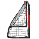 Soccer Goal with Net Red and Black 90x48x71 cm Steel 4007967
