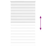 ZNTS Zebra Blind White 120x230 cm Fabric Width 115.9 cm Polyester 4014811