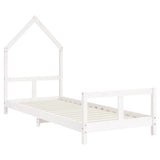 Kids Bed Frame White 80x200 cm Solid Wood Pine 834565