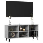 TV Cabinet with Metal Legs Concrete Grey 103.5x30x50 cm 805954