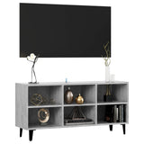 TV Cabinet with Metal Legs Concrete Grey 103.5x30x50 cm 805954