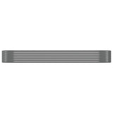 Garden Raised Bed Galvanised Steel 322x100x36 cm Grey 318999