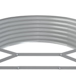 Garden Raised Bed Galvanised Steel 249x100x36 cm Green 318993