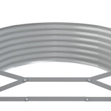 Garden Raised Bed Galvanised Steel 249x100x36 cm Brown 318995