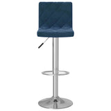 Bar Stools 2 pcs Blue Velvet 333691
