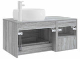 Bathroom Furniture Set 2 pcs Grey Sonoma Engineered Wood 3403925